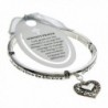 PammyJ Silvertone Detailed Serenity Bracelet