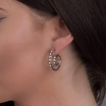 American West Sterling Silver Earrings in Women's Hoop Earrings