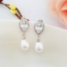 SELOVO Teardrop Simulated Earrings Zirconia