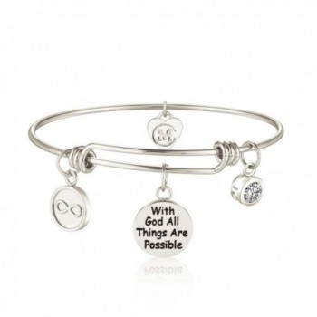 Inspirational Bracelets Engraved Possible Religious