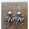 Octopus Earrings Steampunk Nautical Earwires in Women's Drop & Dangle Earrings