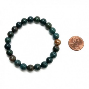 Bloodstone Bracelet 20 Stretch Crystal in Women's Strand Bracelets