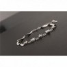 Womens Sterling Silver Zirconia Bracelet in Women's Link Bracelets