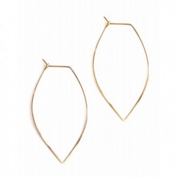 April Soderstrom Featherweight Small Leaf Hoop Earrings - CR182WA3K5G