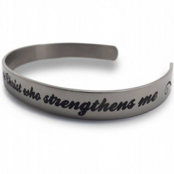 Phil 4:13 I Can Do All Things Through Christ Cuff Bracelet - C4129P0PE4J