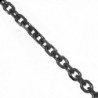 JewelStop Sterling Silver Black Rhodium Plated 1.4 mm Cable Chain Necklace- Lobster Claw Clasp - 18" - CC119VTBK2P