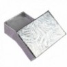 Created Square Sterling Silver Earring