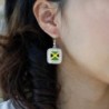 Inspired Silver Jamaican Earrings Rhinestones in Women's Drop & Dangle Earrings
