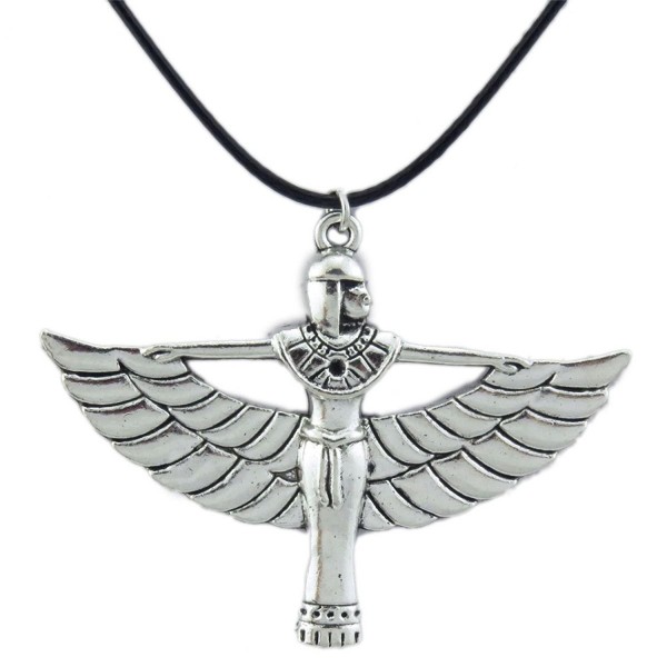 (2 Pack) Pharaonic Egyptian Goddess Isis Ancient Egypt God Winged Pendant Charms Necklace - CT127MPT0SP