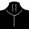 YUXI Rhinestone Necklace Earrings Accessories