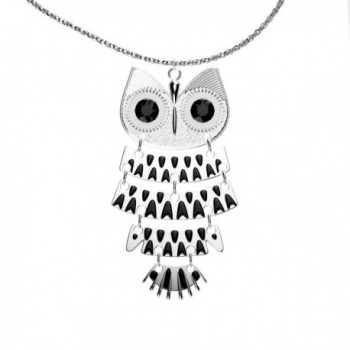 Luvalti Women Vintage Owl Pendant Necklace - Fashion Jewelry - 29.9'' - CD187ADD05O