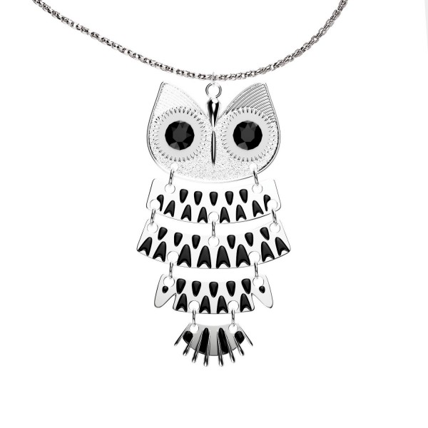 Luvalti Women Vintage Owl Pendant Necklace - Fashion Jewelry - 29.9'' - CD187ADD05O