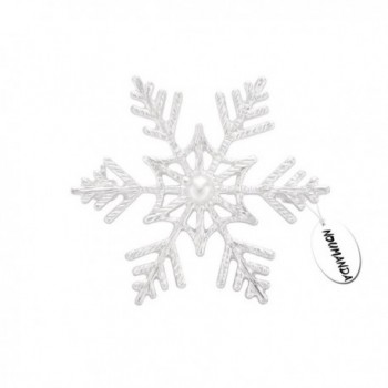 NOUMANDA Winter Wedding Brooch Pin Snowflake Broach Jewelry - CQ12L0QN9EN
