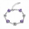 Gimuchy Heart Shape Swarovski Elements Crystal Bracelet for Party Birthday Gift Girlfriend 034 - C512HJBHLER