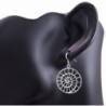 Sterling Filigree Detailed Spiral Earrings in Women's Drop & Dangle Earrings