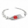 MyIDDr - Pre-Engraved & Customized Blood Thinners Medical Bracelet- Heart Chain - C311BUWYMYJ