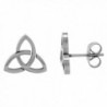 Small Stainless Steel Celtic Trinity Stud Earrings Triquetra available in two sizes - CJ114G8T433