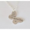 Butterflies Necklace Butterfly Memorial Keepsake in Women's Chain Necklaces