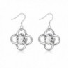 HOSBY 925 Silver Plated Dangle Earrings - C312IAQZADH