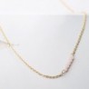 Befettly Gemstone Necklace Chain CK7 Pink Opal in Women's Choker Necklaces