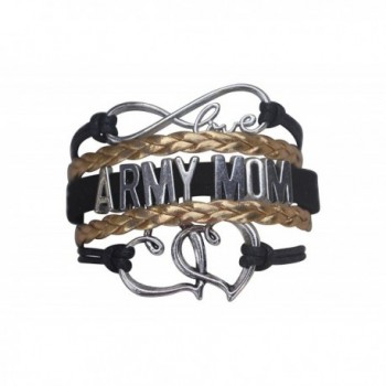 Army Mom Jewelry- Army Mom Bracelet- Proud Army Mom Charm Bracelet - Makes Perfect Mom Gifts - CT12K37VCBH