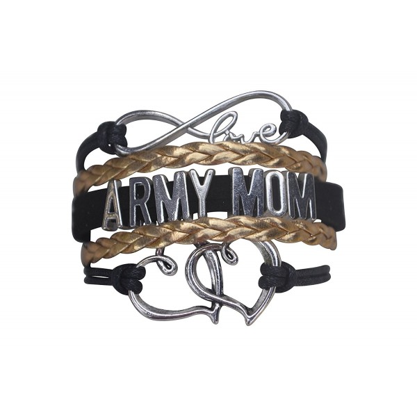 Army Mom Jewelry- Army Mom Bracelet- Proud Army Mom Charm Bracelet - Makes Perfect Mom Gifts - CT12K37VCBH