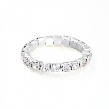 Yumei Jewelry Bracelet Silver tone Sparkling in Women's Strand Bracelets