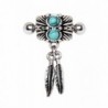 Turquoise & Feather Cartilage Cuff Earring (Sold by Piece) - CE1852TML0K