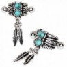 Turquoise Feather Cartilage Earring Piece in Women's Cuffs & Wraps Earrings