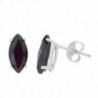 2 Ct Black Onyx Marquise Stud Earrings .925 Sterling Silver - C612CMUZI9P