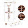 Infinite Crucifix Necklace Sterling Zirconia