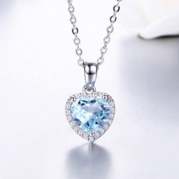 Genuine Natural Sterling Necklace Birthstone in Women's Pendants