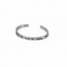 Silver Tone Friends Forever Today Tomorrow Always Inspirational Cuff Bracelet - CJ1292NG37L
