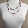 Multi Color Beaded Necklace Green in Women's Strand Necklaces