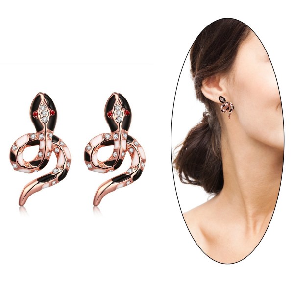 Amazon.com: 18K Gold Earrings for Women, 750 Rose Gold Dangle Earrings Drop  Earrings Diamond Fine Jewellery with Giftbox: Clothing, Shoes & Jewelry