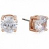 Anne Klein "Classic Rose" Rose Gold-Tone Crystal Stud Earrings - C111LRK284Z