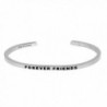 Mantra Phrase: FOREVER FRIENDS - 316L Surgical Steel Cuff Band - CM12NYET8QW
