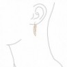 Rose Plated Silver Angel Earrings in Women's Drop & Dangle Earrings