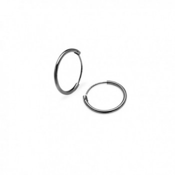 Endless Hoop Earrings Sterling Silver