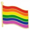 PinMart's Rainbow Gay Pride Flag LGBT Enamel Lapel Pin - CK11MDF12Q3