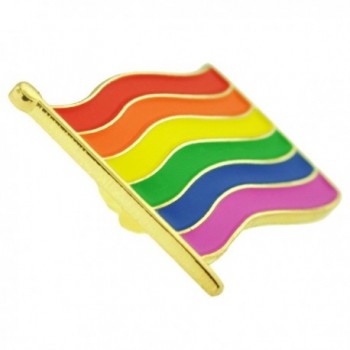 PinMarts Rainbow Pride Enamel Lapel
