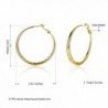 Eternity J Plated Earrings Diameter in Women's Hoop Earrings
