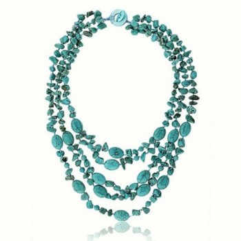 Stunning Strands Simulated Turquoise Necklace