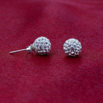 Gem Avenue Sterling Crystal Earrings in Women's Stud Earrings