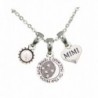 Mimi Love You To The Moon Silver Chain Necklace Heart Jewelry Grandmother Gift - CR12BNN52WZ