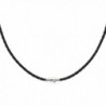 3mm Black Braided Bolo Leather Necklace Magnetic Clasp - C711R4YR12H