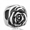CharmsStory Rose Flower Silver Plated Charm Beads Charms For Bracelets - CF11RB8A28F