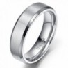 4MM/6MM/8MM Unisex Titanium Wedding Band Rings in Comfort Fit Matte Finish for Men Women - Metal-type-6mm - C0126767PD7