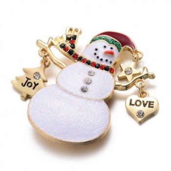 Christmas Holiday Crystal Snowman Jewelry