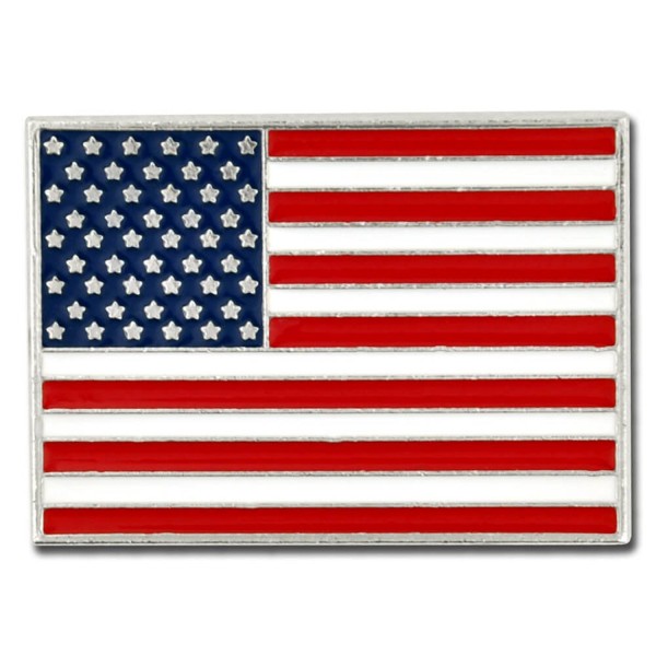 PinMart's Made in USA Rectangle American Flag Lapel Pin - C7119PEO8ZH